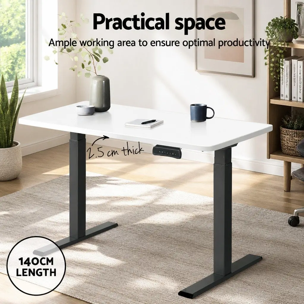 Standing Desk Top Durable 140cm White Particle Board Office Work Surface