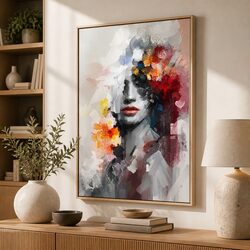 Abstract Canvas Wall Art Print Modern Bedroom Home Decor 70x100cm Floating Frame