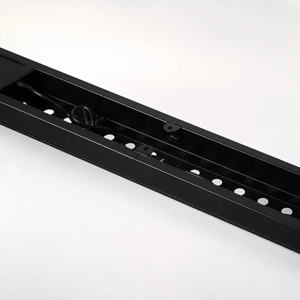 Electric Standing Desk Frame Dual Motor Height Adjustable Black Steel