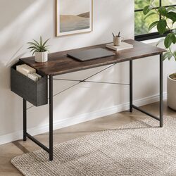 Computer Desk Study Table Storage 140cm Industrial Style Workstation Home Office