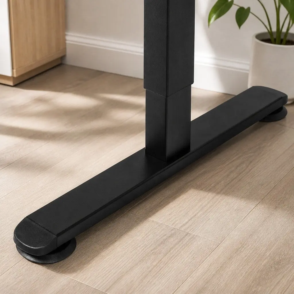 Motorised Standing Desk Adjustable Height Electric Office Table 140cm Black