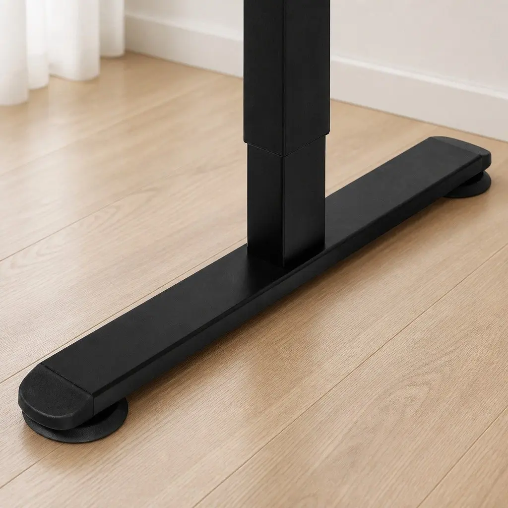 Motorised Standing Desk Adjustable Height 140cm Natural Desktop Electric Office