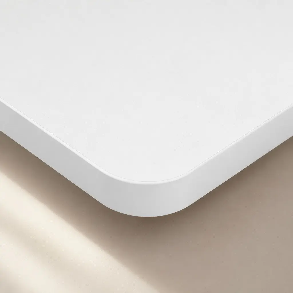 Motorised Standing Desk Adjustable Height 140cm White Electric Office