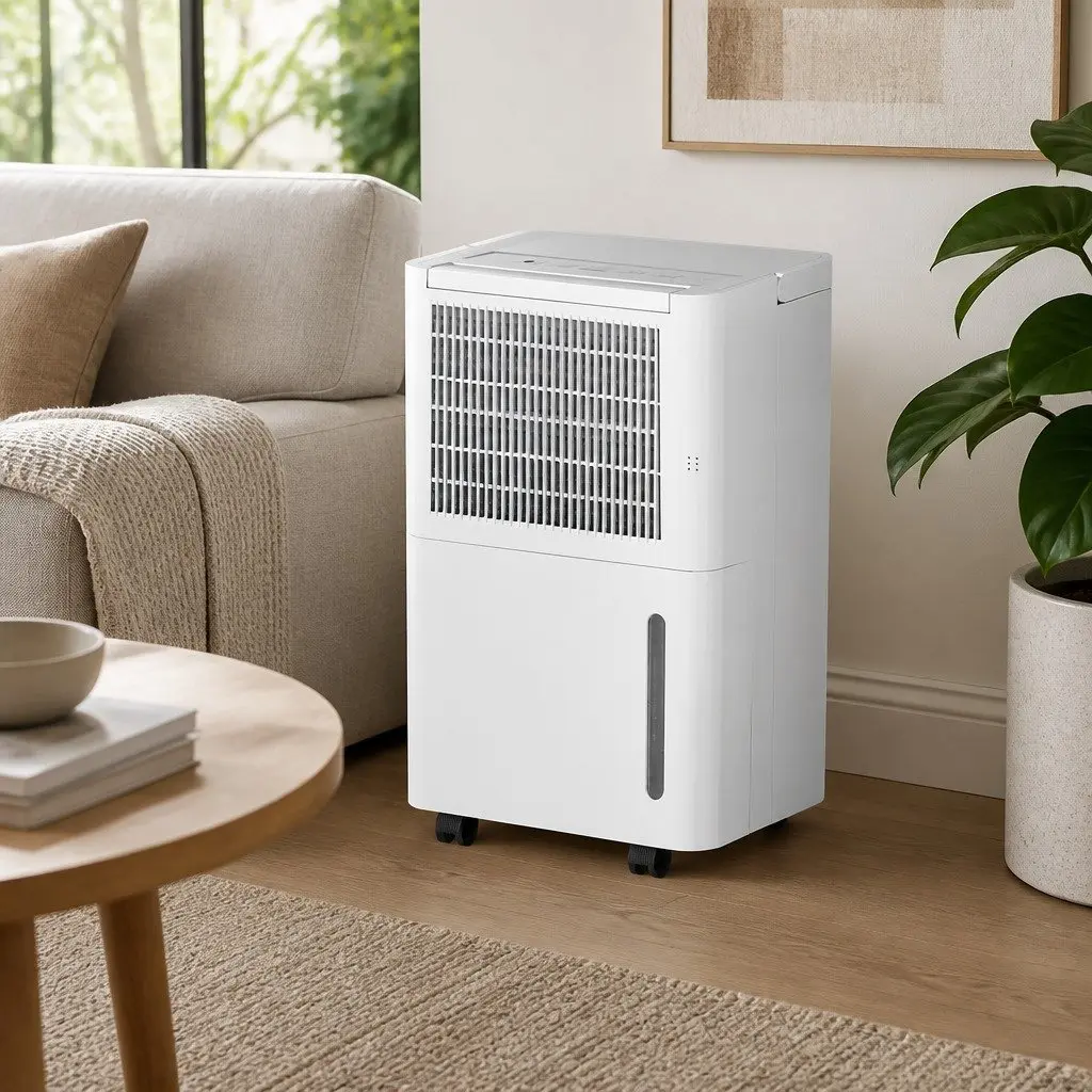 Dehumidifier 12L Air Purifier White 2-in-1 Portable Quiet Removes Moisture