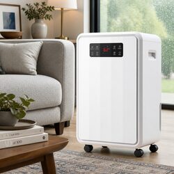 70L/Day Dehumidifier with 8.5L Water Tank Large Space Moisture Absorber White