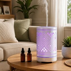 Ultrasonic Aroma Diffuser Humidifier 100ml LED Night Light Aromatherapy Mist