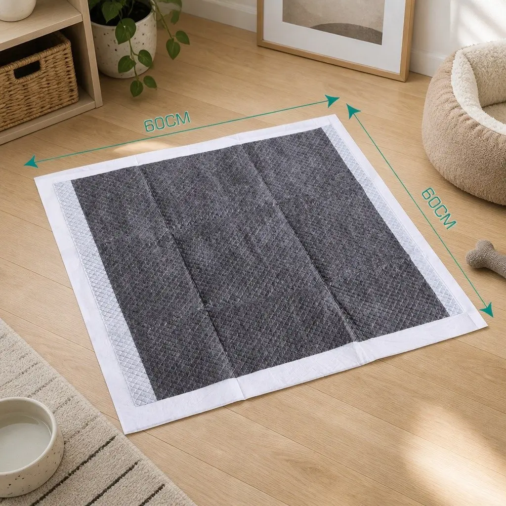 Pet Training Pads 60x60cm Puppy Potty Charcoal Odour Control Super Absorbent