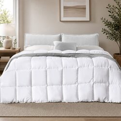 Bamboo Quilt King 200GSM All Season Doona Baffle Box Hypoallergenic Breathable