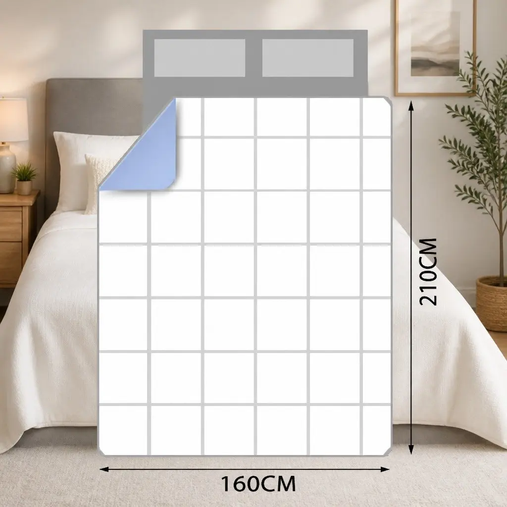 Bamboo Quilt King Single 200GSM All Season Bedding Soft Breathable Baffle Box