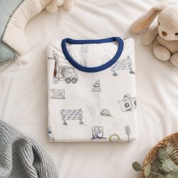Silky Bamboo Short Sleeve Baby Romper Snap Closures Breathable Infant Sleepwear
