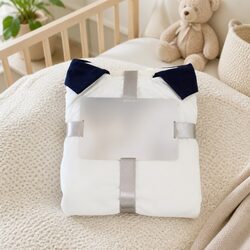 Kids Knit Cape Double Layer White Knight Costume Dress Up Pretend Play Clothing