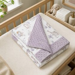 Kids Padded Minky Cotton Blanket 2.5 tog Crib Stroller Car Seat Cover Nursing