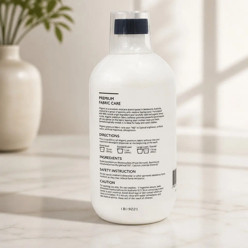 Baby Fabric Softener Plant-Based Hypoallergenic Gentle for Delicate Clothes Newborn Sensitive Skin