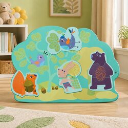 Wall Mounted Play Toy Bunny Friends Baby Kids Activity Board Interactive Game