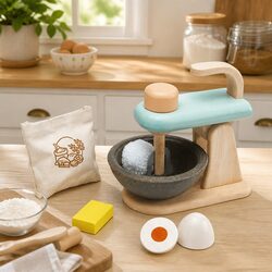 Kids Stand Mixer Toy Set Pretend Play Kitchen Baking Chef Role Play Playset