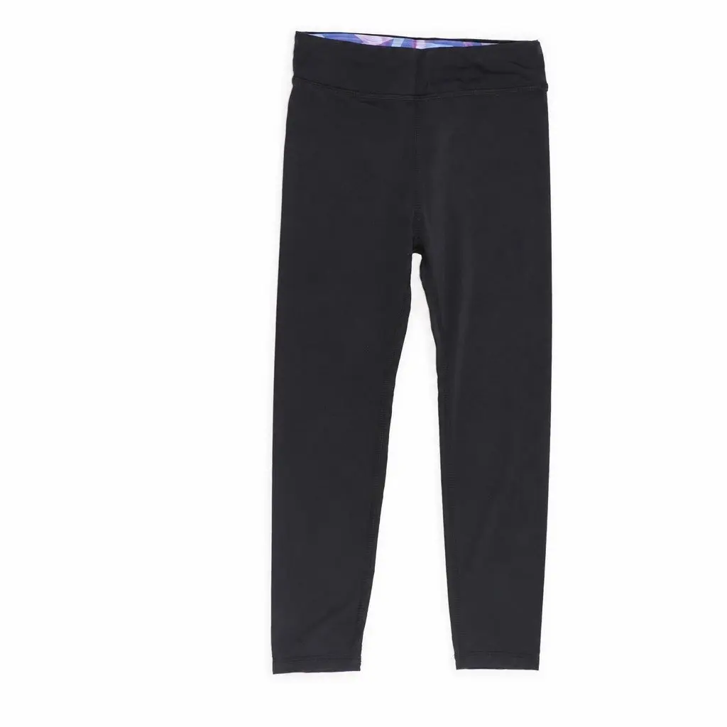 Kids Leggings Stretchy Size 140 Black Elastic Waistband Casual Wear
