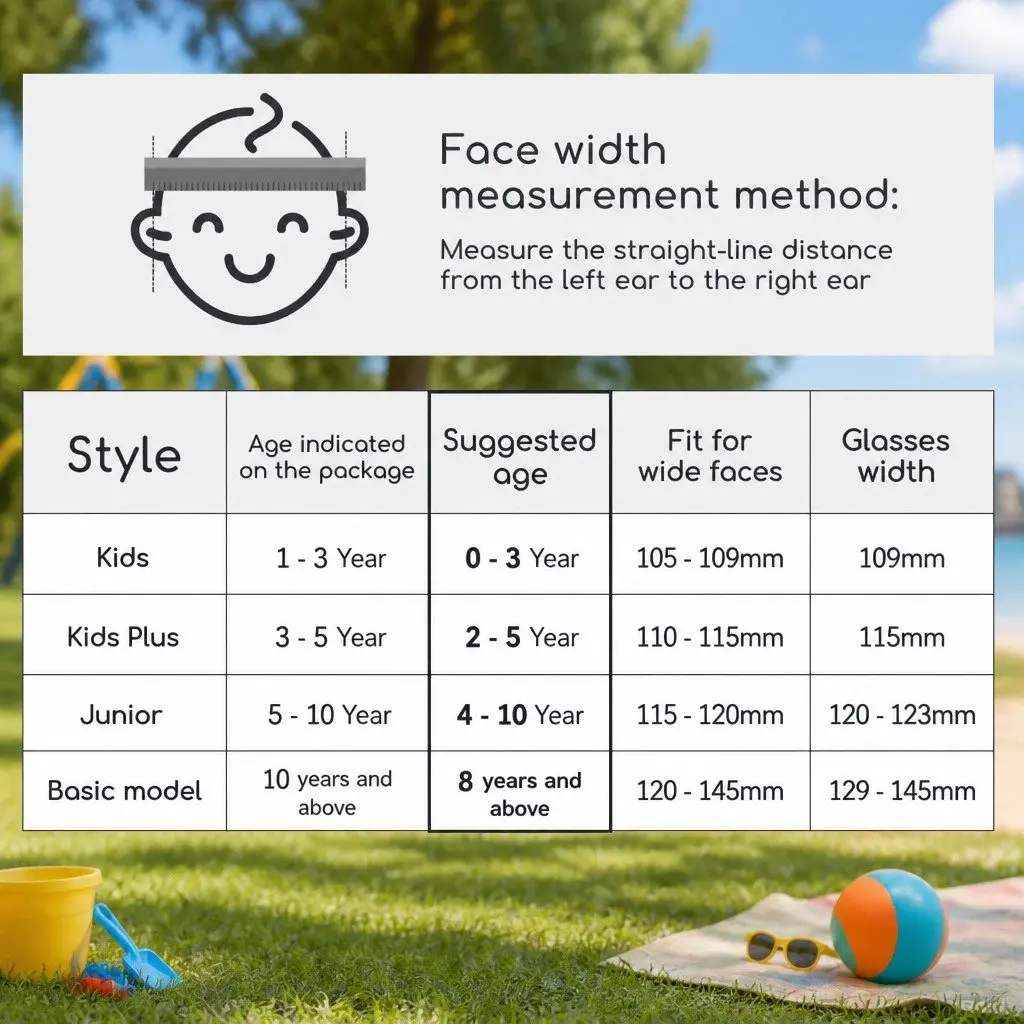 Kids Sunglasses UV Protection Rounded Frame Lightweight Unisex 5-10 Years