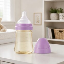 Newborn Feeding Bottle 200ml Stage 0 Nipple Anti-Colic Wide Neck Baby Bottle