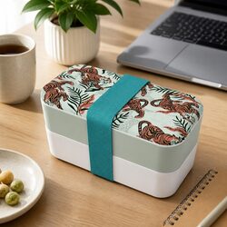 Lunch Bento Box 1L Airtight Food Container Compartment Meal Prep Portable