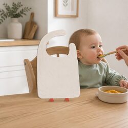 Baby Cotton Bib Soft Adjustable Snap Closure Mealtime Protection Infant Feeding