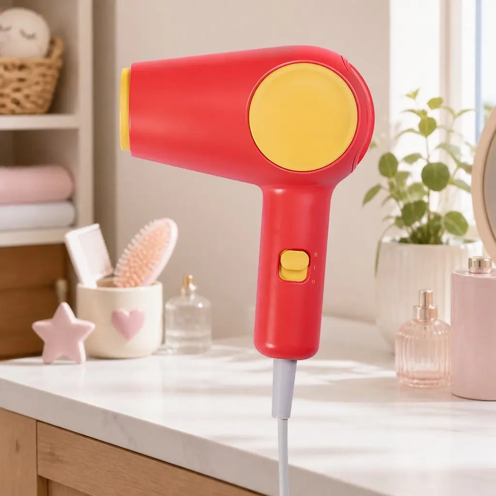 Kids Hair Dryer Ultra Quiet Portable Multiple Speed Temperature Settings