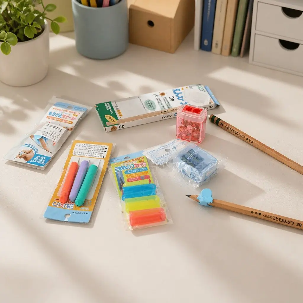 Pencil Grip Cap Extensions Ergonomic Writing Aids 6 Piece