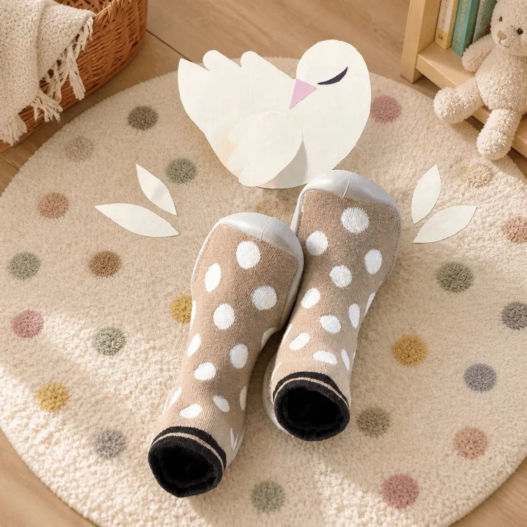 Kids Slipper Socks Glow in the Dark Soft Flexible Non-slip Sole Machine Washable