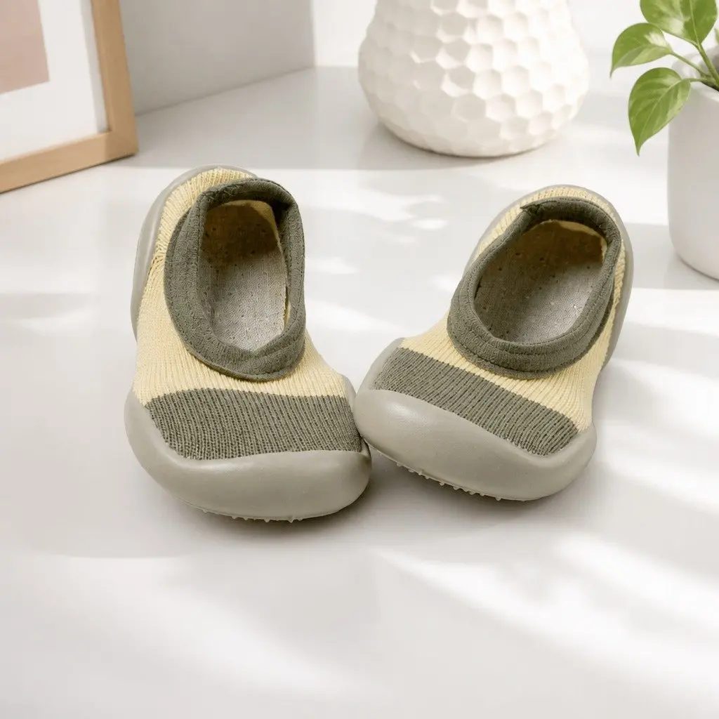 Kids Ballet Flats Slip-On Slipper Socks Soft Comfortable Indoor Outdoor Shoes
