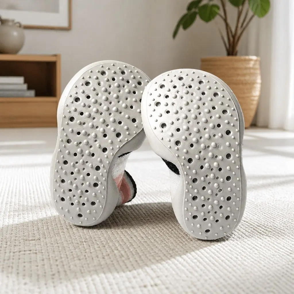 Kids Slipper Socks Marie Lace 18-19 Soft Comfortable Machine Washable Indoor