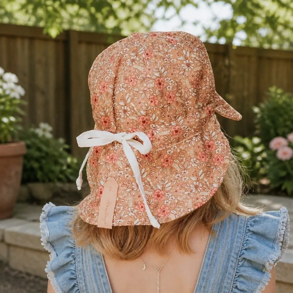 Heritage Reversible Legionnaire Hat Baby Flap UPF50+ Sun Protection Newborn
