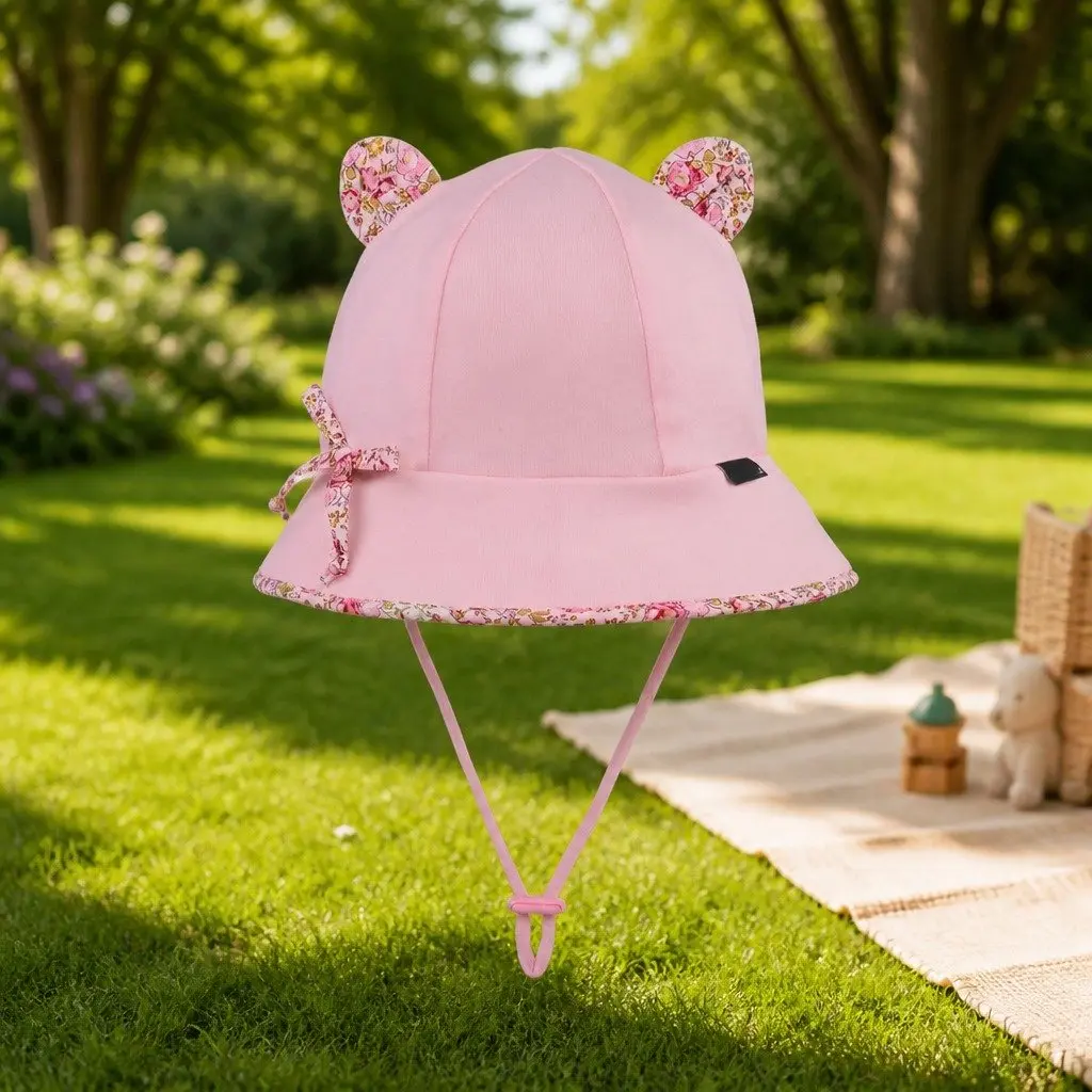 Toddler Bucket Hat Soft Flexible Brim UPF50+ Sun Protection Baby Pram Carrier