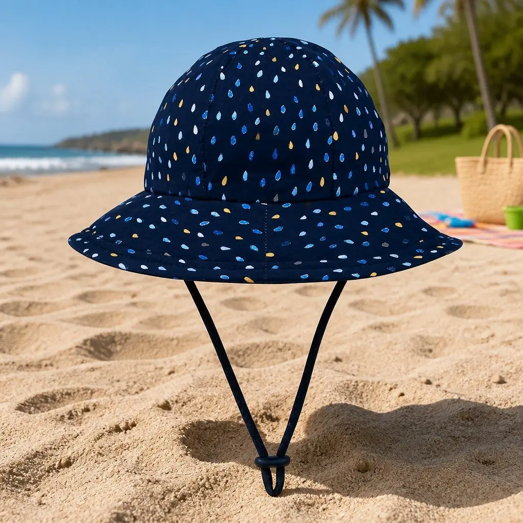 Toddler Bucket Sun Hat Soft Flexible Brim UPF50+ Baby Pram Carrier Hat XS