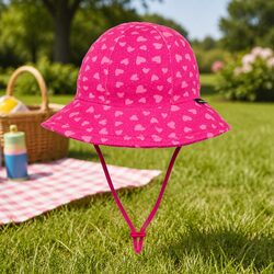 Toddler Bucket Hat Sun Protection UPF50+ Baby Pram Carrier Soft Flexible Brim