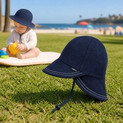 Legionnaire Baby Sun Hat UPF50+ Soft Cotton Jersey Newborn Toddler Pram Carrier