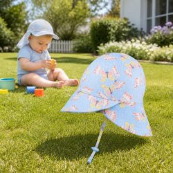 Legionnaire Hat Butterfly Newborn Baby Sun Protection UPF50+ Pram Carrier