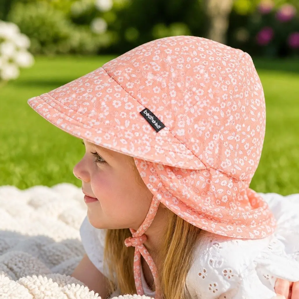 Legionnaire Sun Hat UPF50+ XL Petunia Cotton Jersey for Newborns Crawlers Toddlers