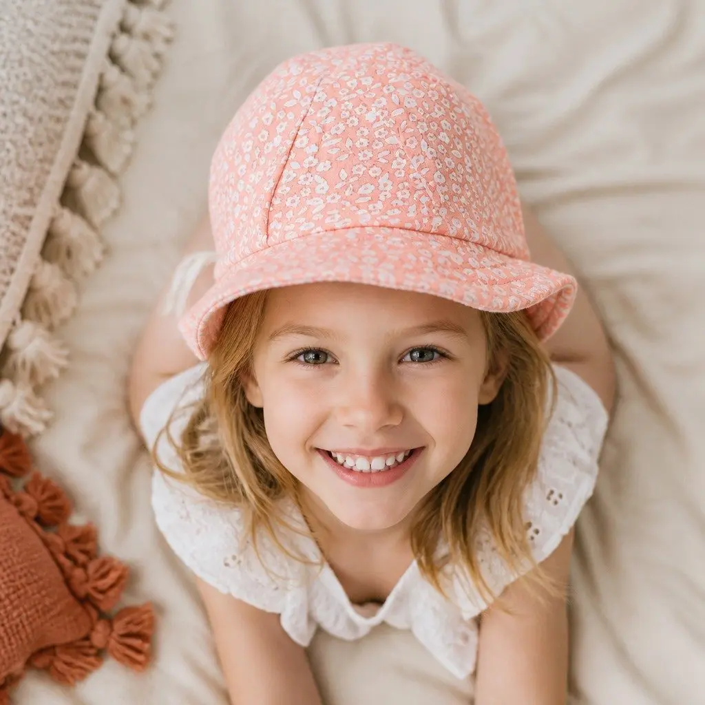 Legionnaire Sun Hat UPF50+ XL Petunia Cotton Jersey for Newborns Crawlers Toddlers