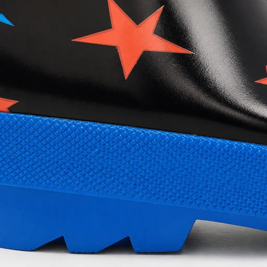 Kids Waterproof Rain Boots Slip Resistant Size 11 Matte Ombre Stars