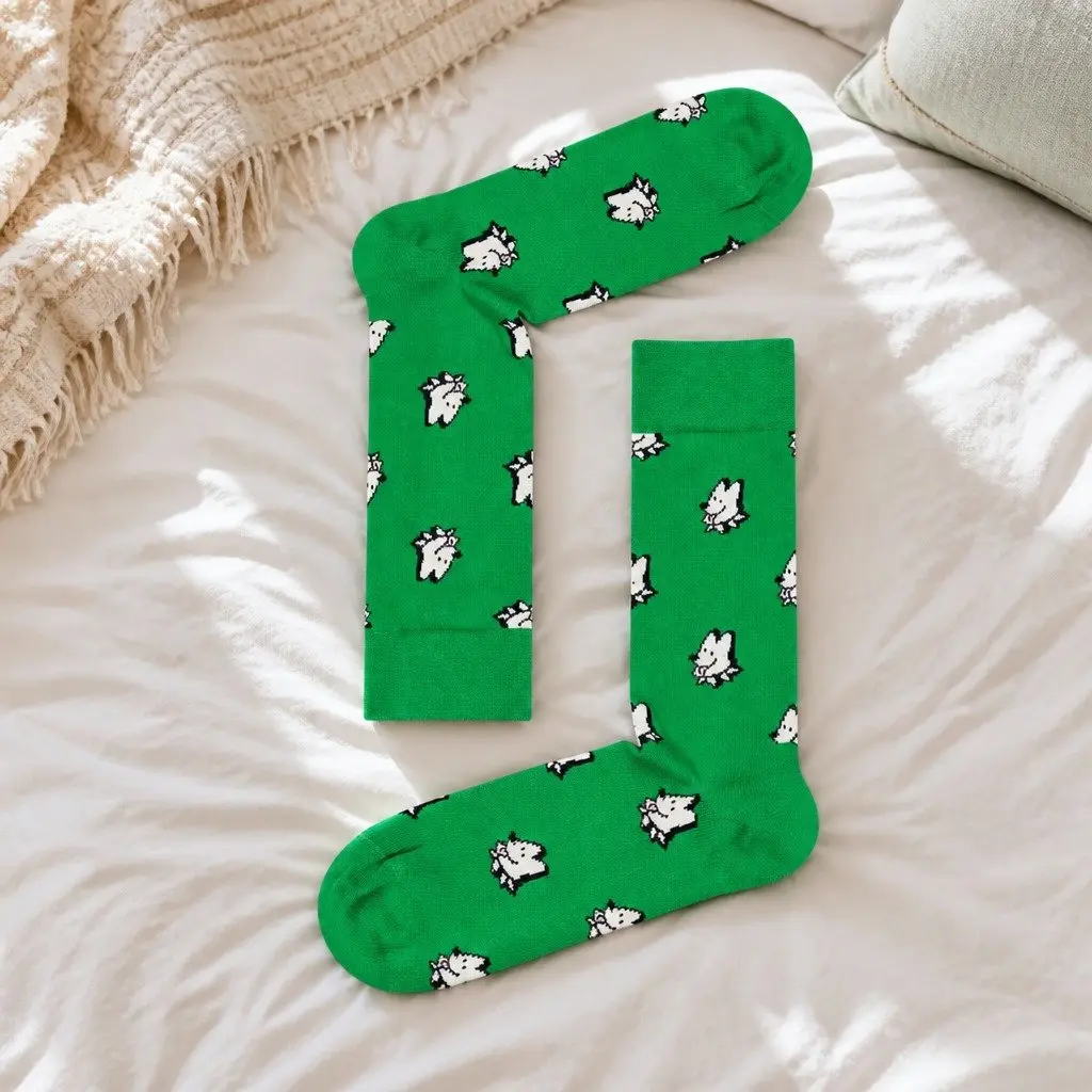 Dog Socks Combed Cotton Colourful Size 41-46 Unisex Everyday Fun