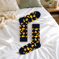 Fruit Pattern Kids Socks Size 41-46 Colourful Everyday Wear Comfortable Cotton