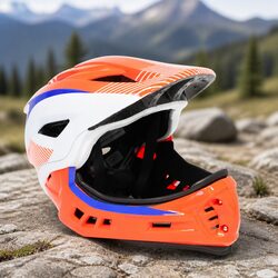 Kids Safety Helmet Size S Red Orange Bike Skating Scooter Protection Ventilated