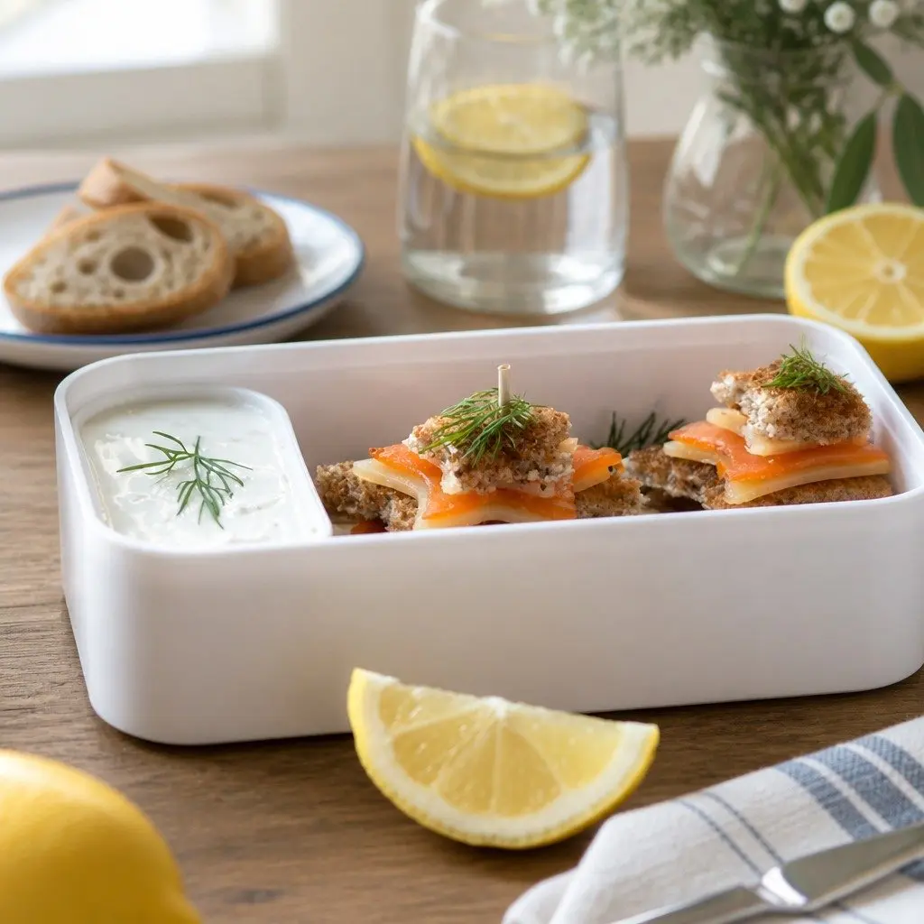 Lunch Bento Box Two Tier 1L Food Container Microwave Dishwasher Safe Blue