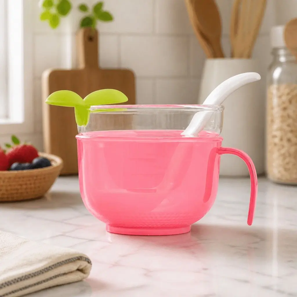 Porridge Maker for Rice Cookers Heat Resistant Glass Pink