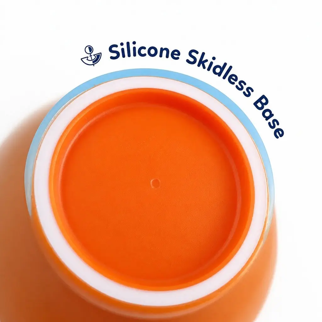 Kids Spill-Proof Anti-Slip Bowl Stage 3 Self-Feeding Learning 355ml with Lid