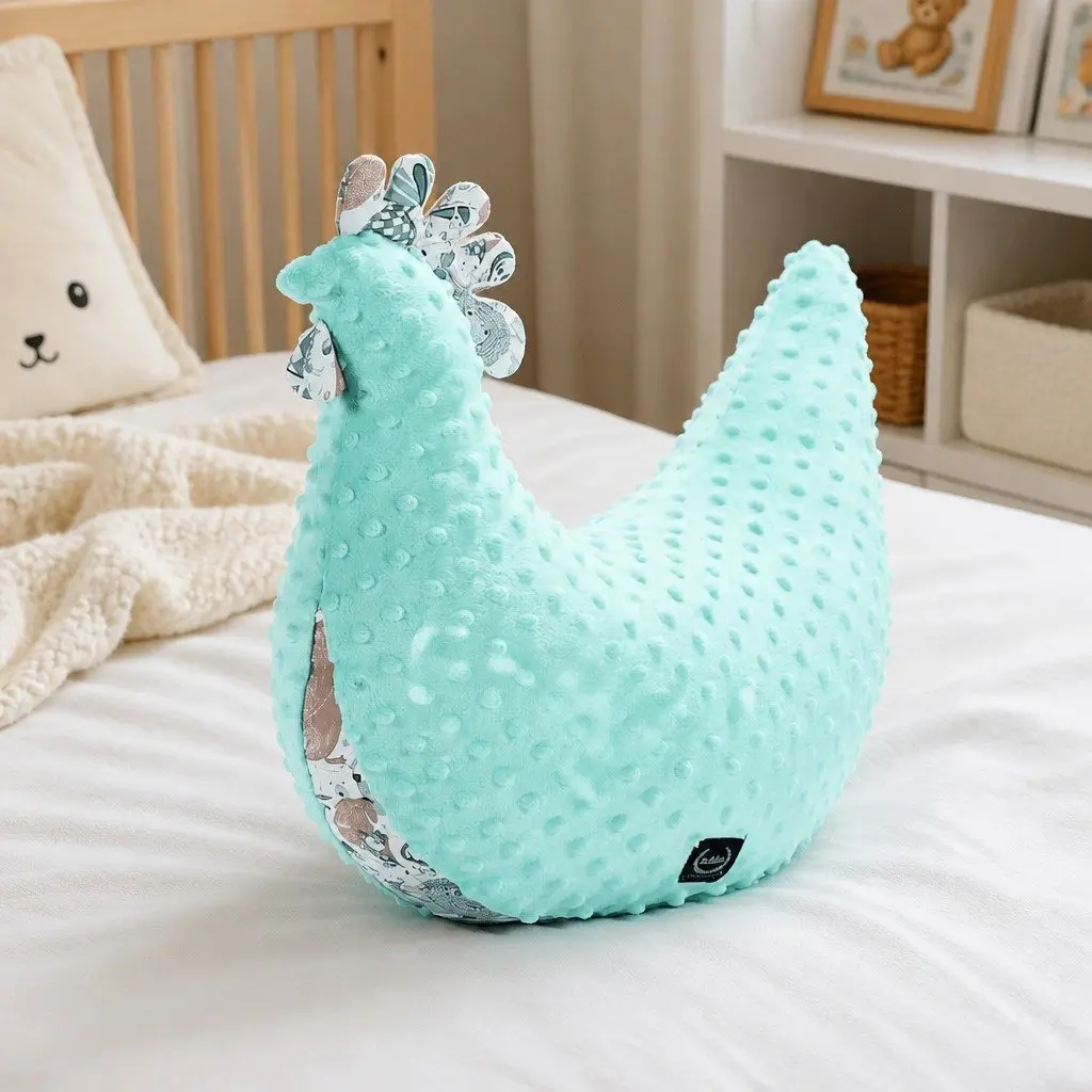 Hen Pillow Large Soft Toy for Kids Sleeping Feeding Comfort Support Opal