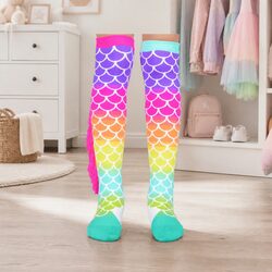 Mermaid Socks with Tassels for Kids and Adults Age 6-99 Mix Match Pair