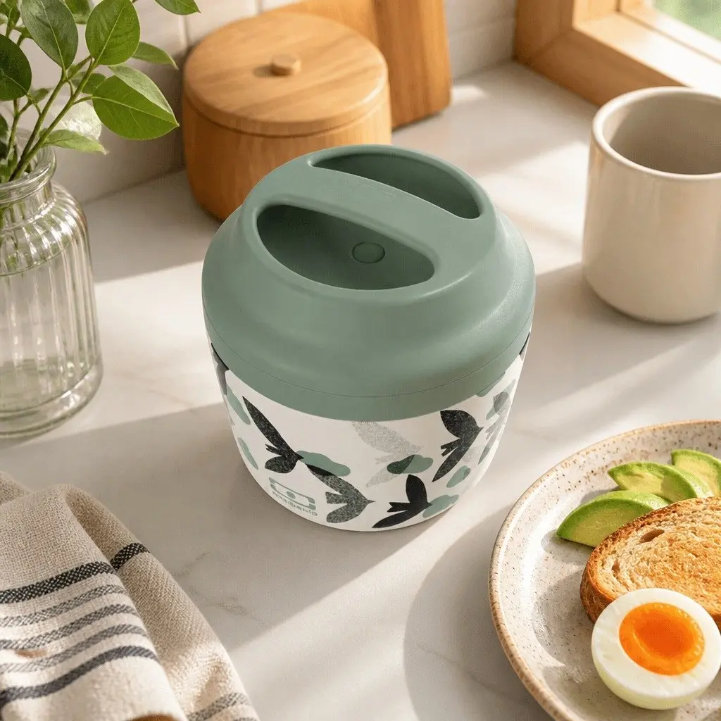 Insulated Lunch Box 550ML Thermos Bento Container Kids Food Storage Stainless Steel