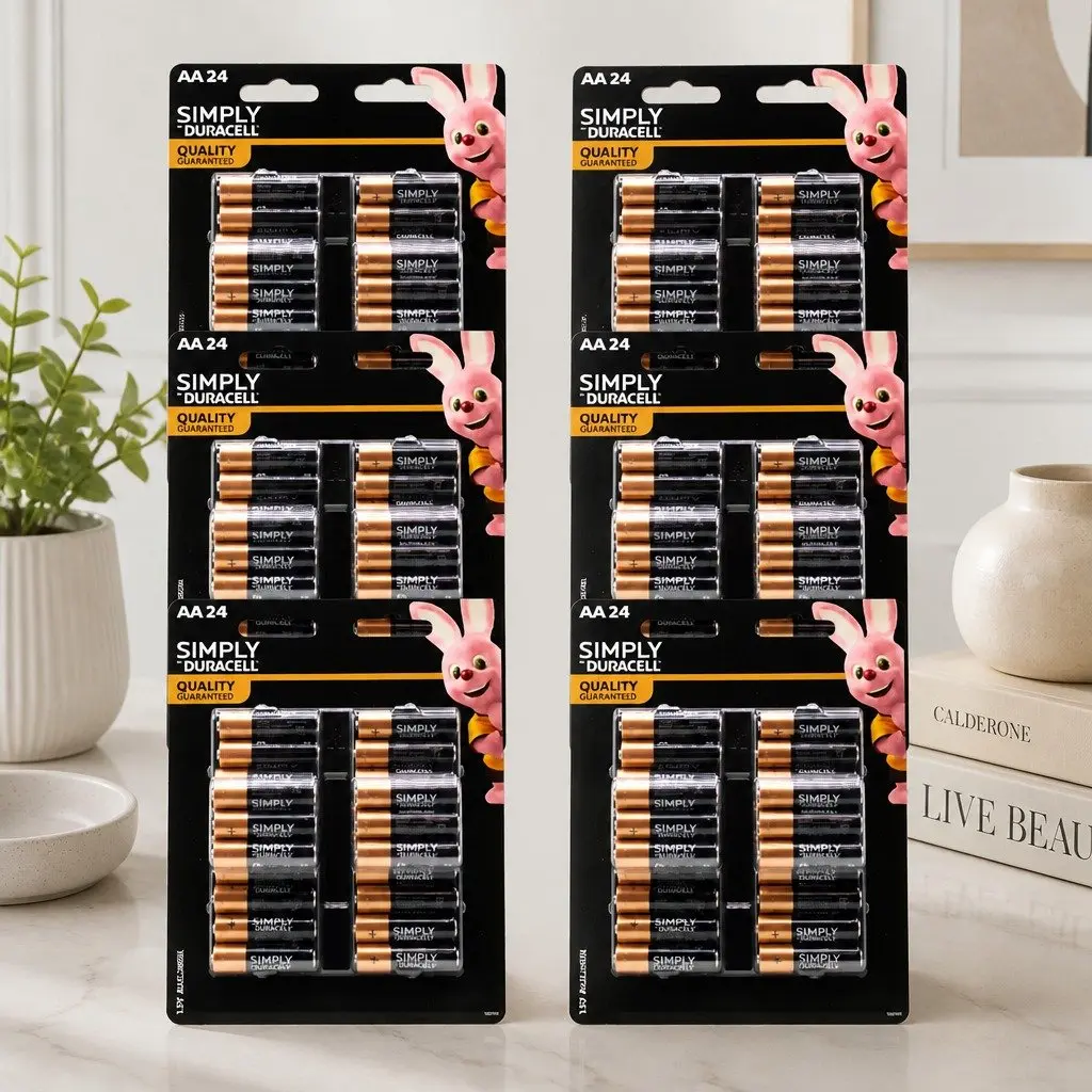 AA Alkaline Batteries Long Lasting Power 24 Pack
