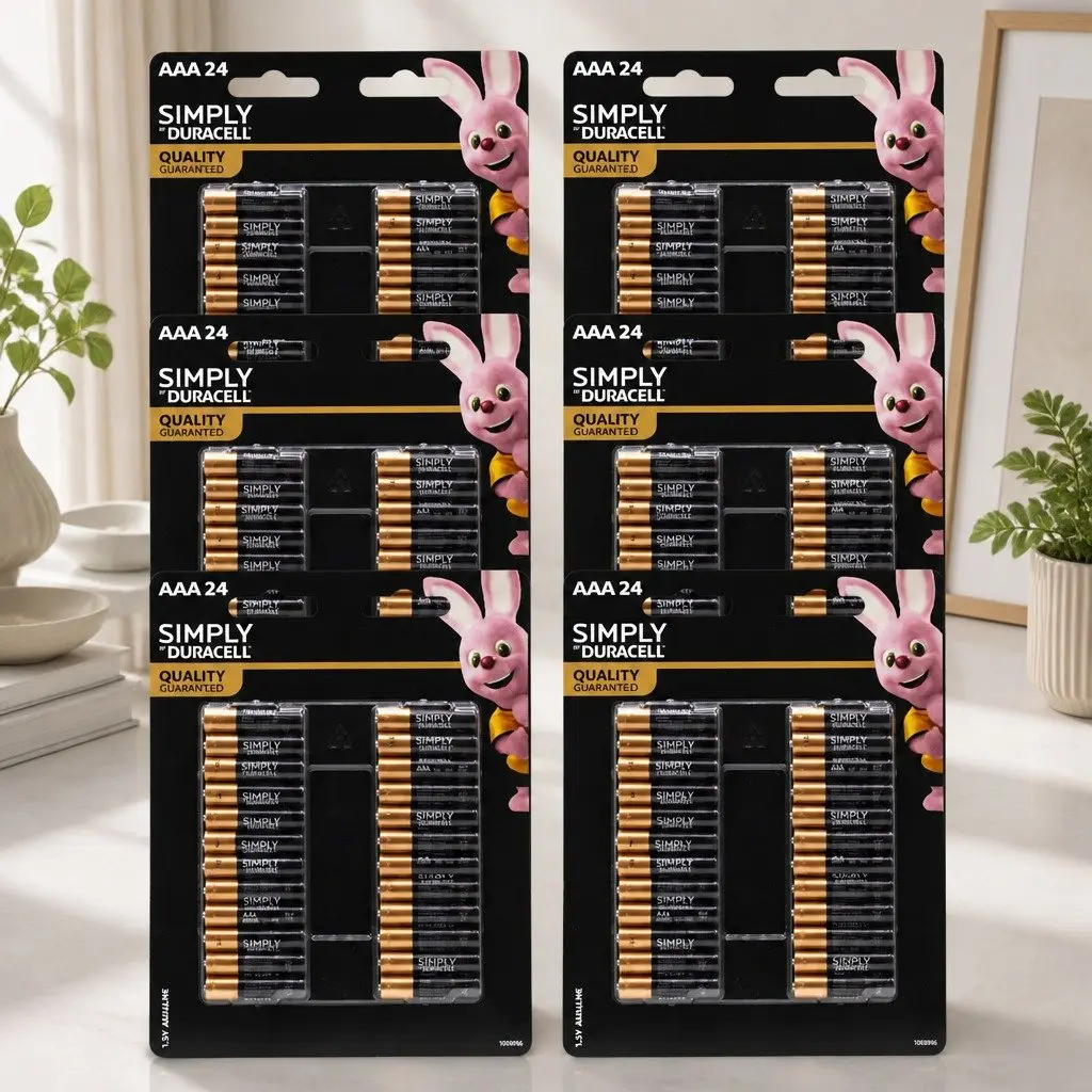AAA Alkaline Batteries Long Lasting Power 24 Pack
