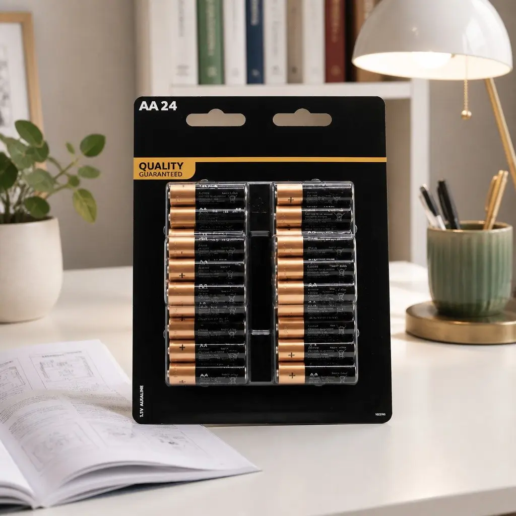 AA Alkaline Batteries Long Lasting Power 24 Pack